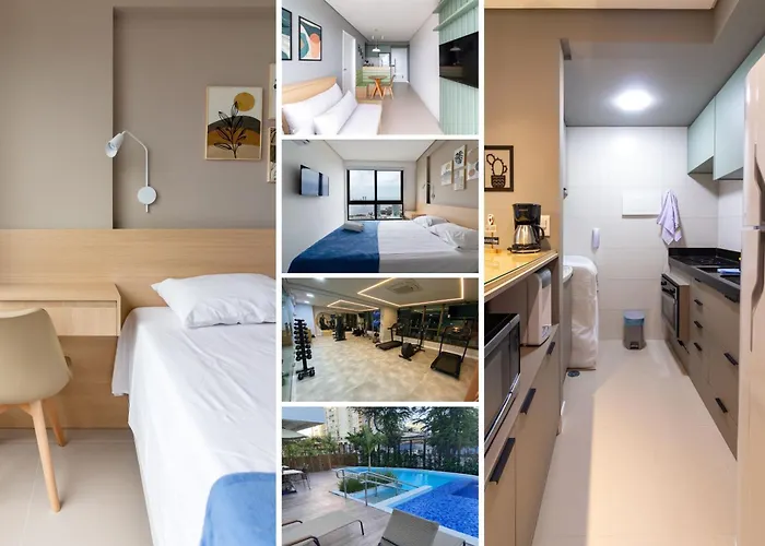 Apartamento Com Vista Maravilhosa No Bairro Do Pina! Cozinha Completa, Wi-Fi, Ar Condicionado E Maquina De Lavar - Condominio Com Estacionamento, Recepcao 24H, Piscina E Academia